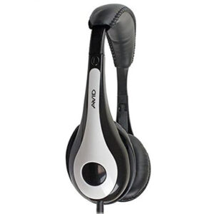 Victory Multimedia 1EDU-AE35WH-TNOMIC Light Weight Headphone With Accs Braided Nylon Cord White